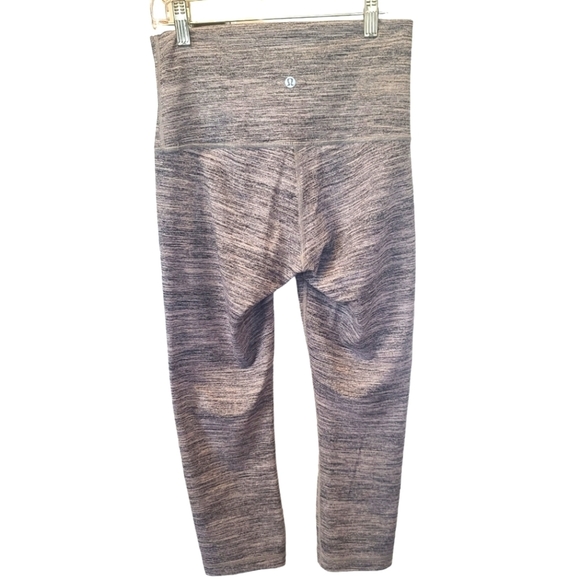 Lululemon cropped high-waist Leggings size 6 Gray - Picture 2 of 6